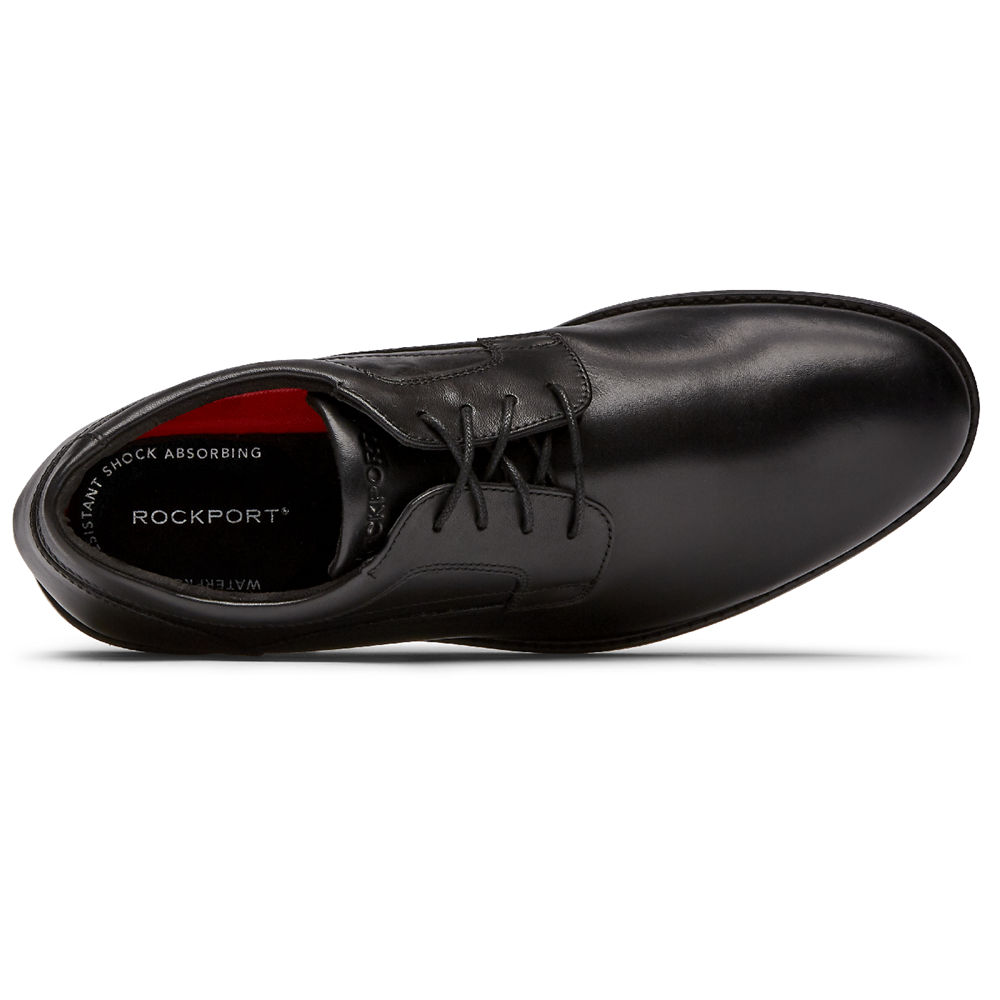 Rockport Singapore Mens Oxfords - Mykel Plain Toe Black - DY8647329